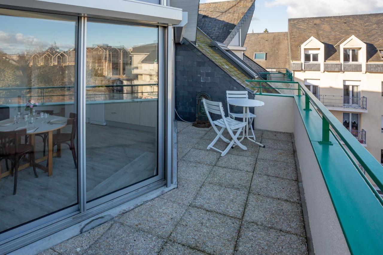 Apartament Le Mancini - Parking Et Terrasse Mayenne Zewnętrze zdjęcie
